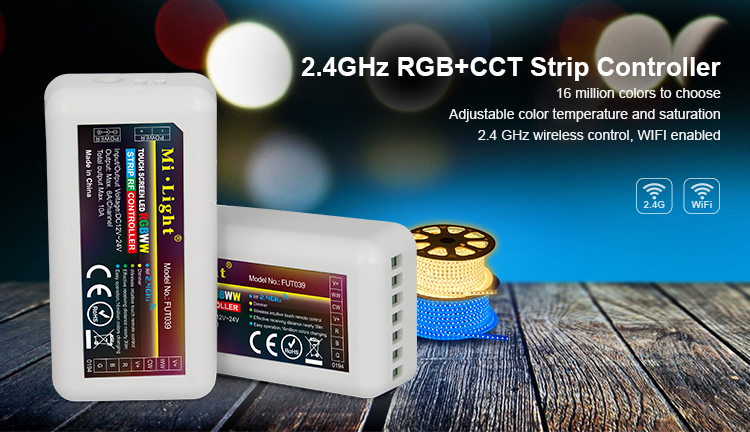 Centralina Controller MiLight FUT039 RGB + CCT 5 Canali Per Strip L