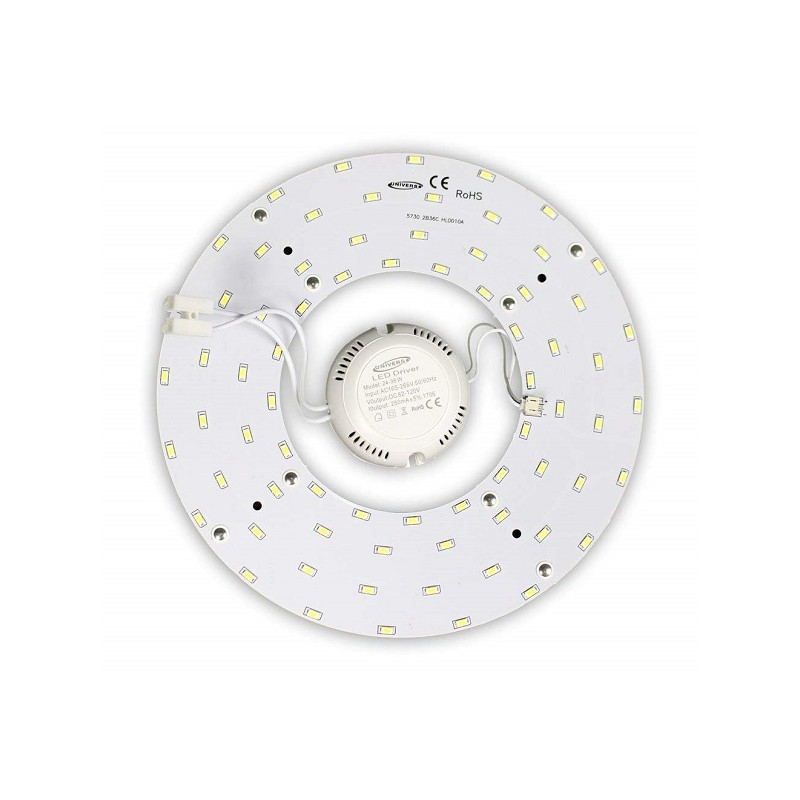 Circolina corona led 5730 modulo circolare di ricambio neon per plafoniere tre tonalita' 3000-6500 k 22 watt CA-22-3C LT1731 ...