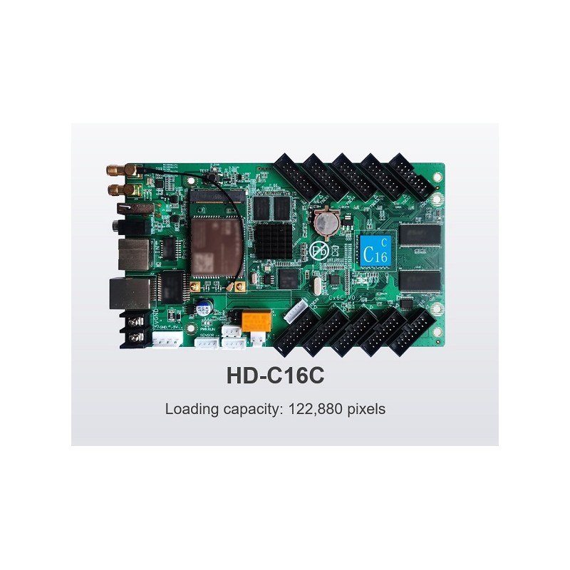 HD-C16L NUONA VERSIONE DEL HD-C15-C WIFI LED VIDEO CONTROLLER 10xHUB75 FULL COLOR Controlla max 122.880pixel384 * 320 - 1024 ...