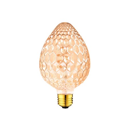 Lampadina LED vintage E27 4W Ovale sfaccettato a filamento Bianco Caldo 2500K ov-oc LT2562 ABM SRLS® E27 7,69 €