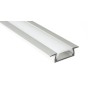 PROFILO IN ALLUMINIO ANODIZZATO MODELLO A INCASSO BASSO 508 ( barre da due metri ) 031AL-02S LT1065 ABM SRLS® PROFILI LED PER...