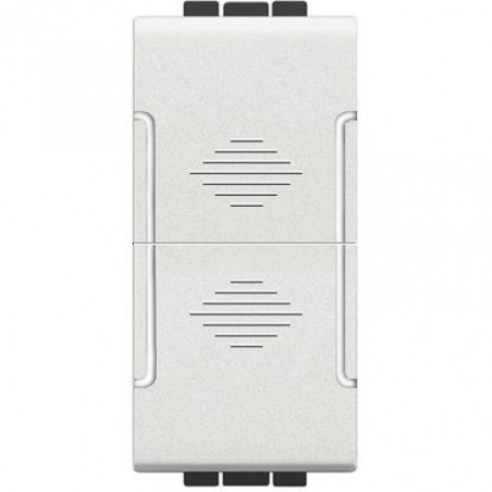 PULSANTE SALI-SCENDI 10A COMPATIBILE LIVING TOT827B BIANCO LT1296 ABM SRLS® compatibili bticino living 3,25 €