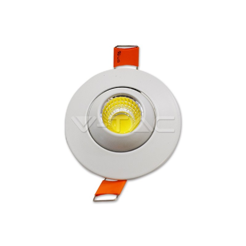 Punto luce 3W cob led 60° 200lumen sku 5093 4000k V-TacDISPONIBNILI SOLO 4 PEZZI LT1135 ABM SRLS® PUNTI LUCE 8,54 €