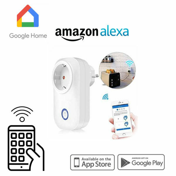 SMART HOME PRESA COMANDATA 10A SCHUKO WI-FI ALEXA GOOGLE HOME SKU 8415