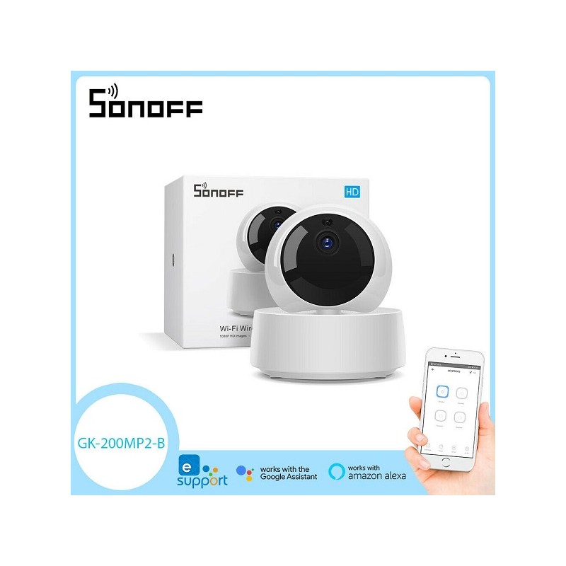 Telecamera di Videosorveglianza IP full hd 1080P 360 gradi SONOFF GK-200MP2-B LT3112 ABM SRLS® SMART HOME E DOMOTICA 47,82 €