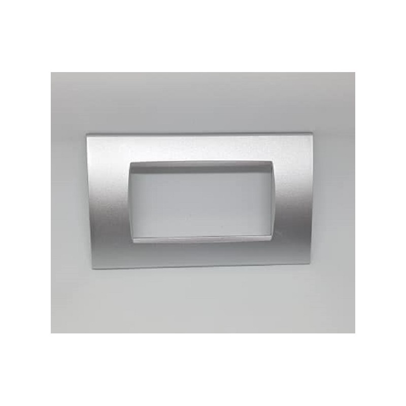 Placca per supporti 504 colore grigio, compatibile BTICINO living international tot 8004-9 - 1004-9 LT2029 ABM SRLS® compatib...