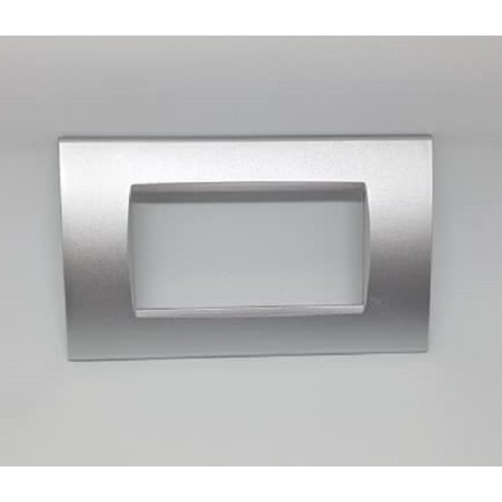 Placca per supporti 504 colore grigio, compatibile BTICINO living international tot 8004-9 - 1004-9 LT2029 ABM SRLS® compatib...