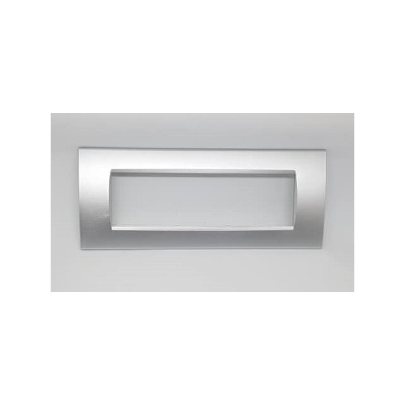 Placca per supporti 507 colore grigio, compatibile con living international tot 8007-9 / 1007-9 LT2011 ABM SRLS® compatibili ...