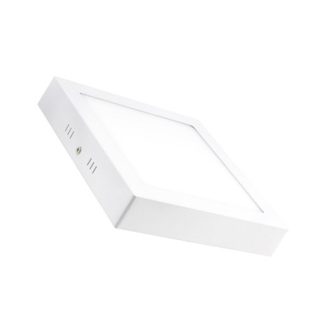 Plafoniera led 18W quadrata Luce calda 3000- luce naturale 4000k- luce fredda 6500k da soffitto P-225B-Q3C LT503 ABM SRLS® PL...