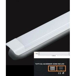 Plafoniera Led Slim 54W 120 cm Bianco naturale 4000K PF-120N LT3605  PLAFONIERE A LED 15,37 €