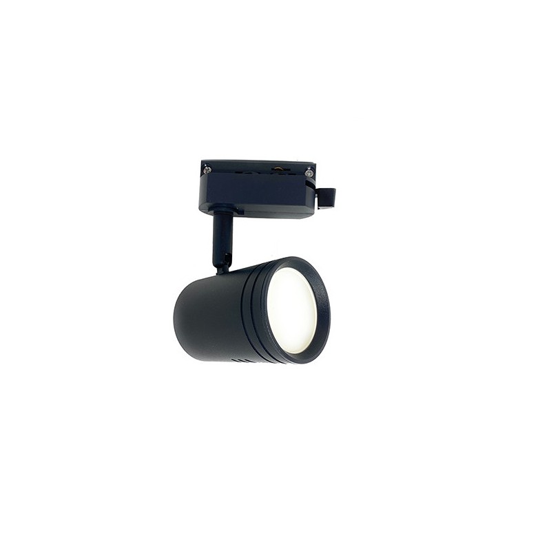 Porta faretto attacco gu10 per binario faro proiettore per soffitto orientabile P26-GU10-N nero LT3351  Faretti a binario ele...