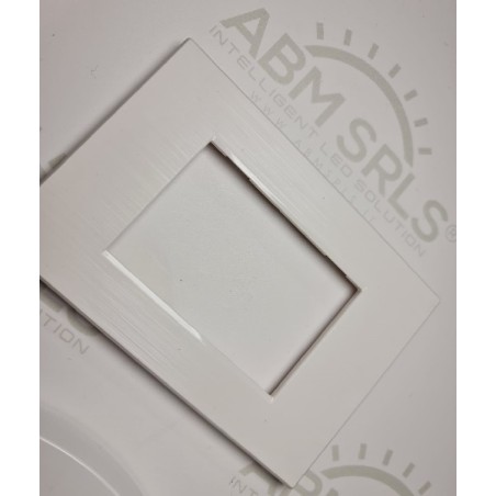 Placca per supporti 507 in plastica colore bianco, compatibile vimar plana codice totm6007SL-1 LT3884 ABM SRLS® COMPATIBILI V...