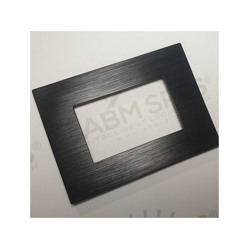 Placca per supporti 503 in plastica colore nero, compatibile Matix codice totm5003SL-2 LT3899 ABM SRLS® COMPATIBILI MATIX 1,16 €