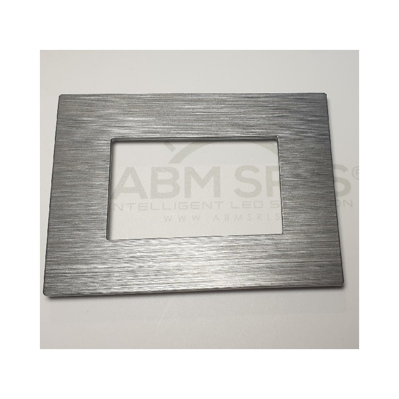 Placca per supporti 504 in plastica colore grigio, compatibile Matix codice totm5004SL-20 LT3927 ABM SRLS® COMPATIBILI MATIX ...