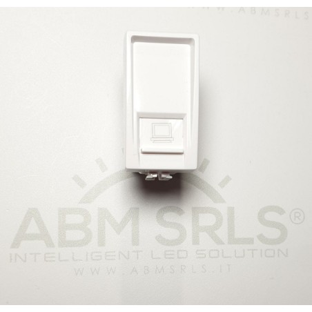 PRESA RETE RJ45L COMPATIBILE MATIX TOT527B COLORE BIANCO LT3945 ABM SRLS® COMPATIBILI MATIX 3,21 €