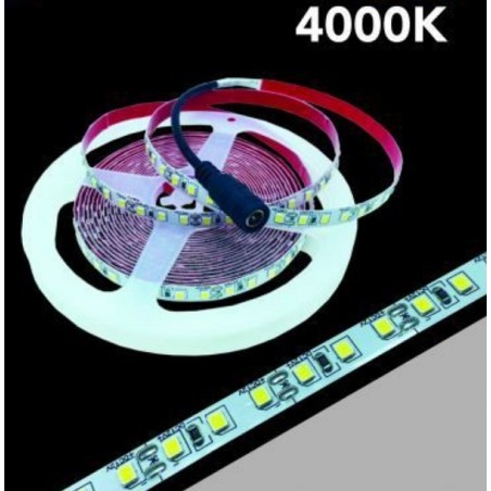 Striscia LED 2835 9,8W/Mt 4000K IP20 12V ( confezione da 5 metri ) 2835-12V-L120N 2835-L120N LT4092  USO INTERNO IP20 9,22 €