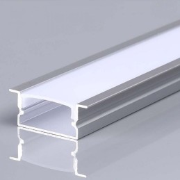 Profilo in Alluminio Colore Silver per Strip LED a Incasso barra da 2 metri sku 23175 LT4350  PROFILI LED PER STRISCE 4,78 €