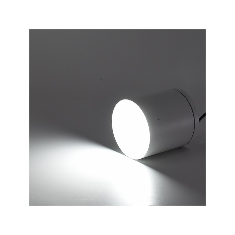 FARETTO PLAFONIERA DA SOFFITTO IP54 CILINDRICO IN ALLUMINIO BIANCO CON ATTACCO GU10 H94-B LT4409  ILLUMINAZIONE PER ESTERNO 9...