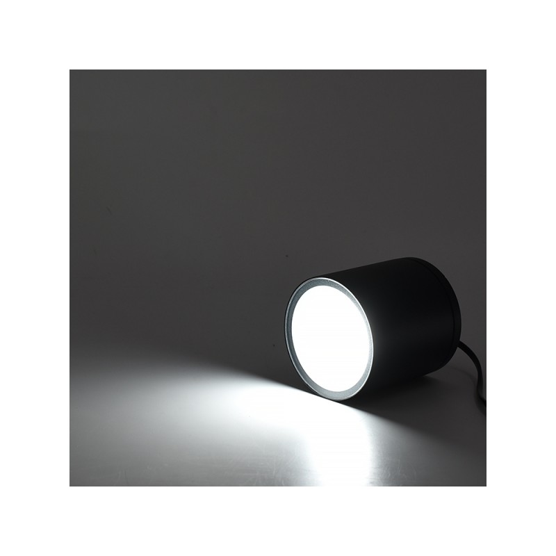 FARETTO PLAFONIERA DA SOFFITTO IP54 CILINDRICO IN ALLUMINIO NERO CON ATTACCO GU10 H94-N LT4410  ILLUMINAZIONE PER ESTERNO 9,99 €