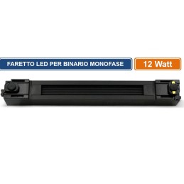 FARETTO A BINARIO 12W NERO ELETTRIFICATO MONOFASE 38°LUCE NATURALE 4000K PST-27-NN LT4421  Faretti a binario elettrificato 9,...