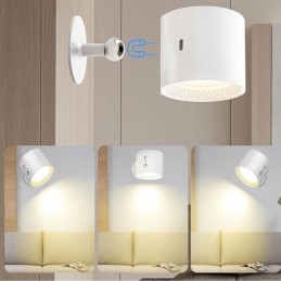 Applique BIANCO LED magnetico 5W con telecomando e timer – 3 temperature coloreBD01-B3C LT4427  PER USO INTERNO IP33 15,37 €